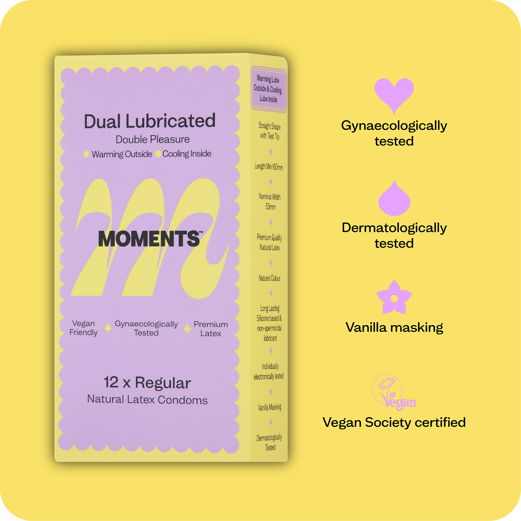 New! Moments Inside & Out Lubricated Condom | Best Vegan Condom Moments Condoms New! Moments Inside & Out Lubricated Condom | Best Vegan Condom Moments Condoms