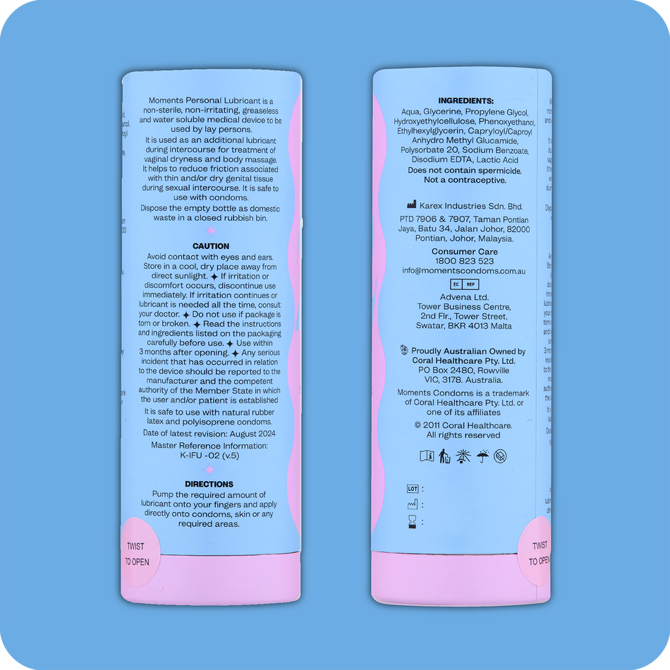 Moments Water Based Lubricant