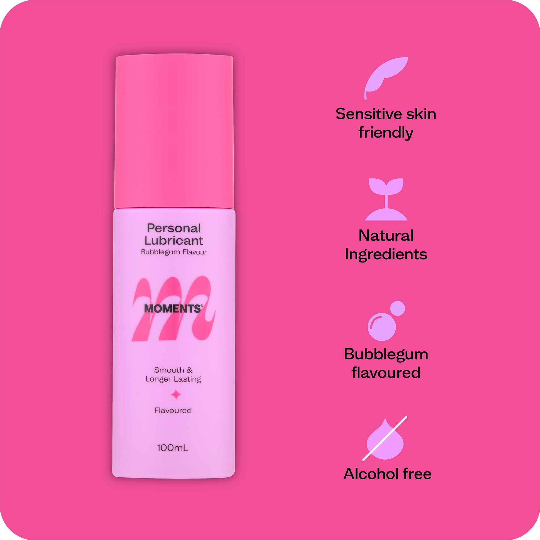 Moments Bubble Gum Flavoured Lubricant
