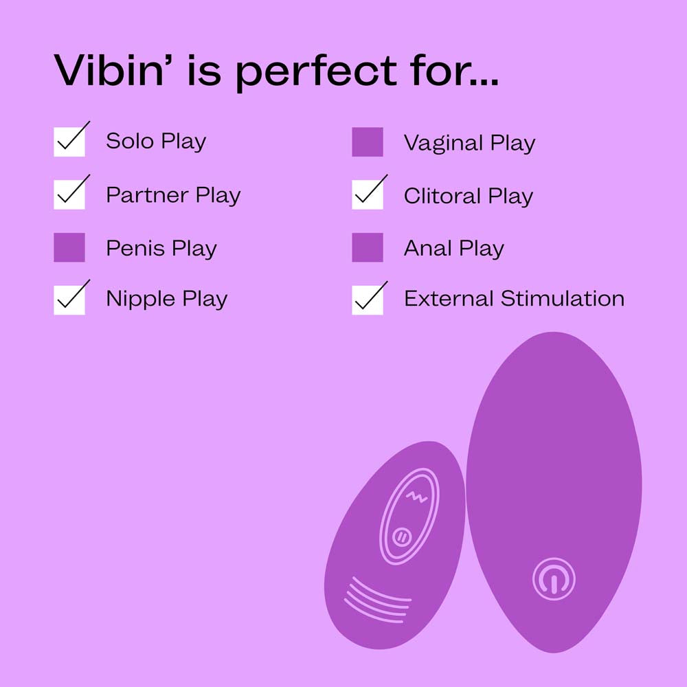 Vibin' solo play vibrator in use